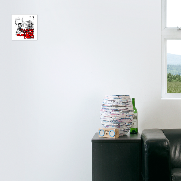 "Carpe That F*cking Diem" Vintage Barbarian Fantasy by Nonstop Shirts